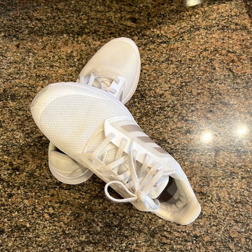 Adidas white tennis shoes